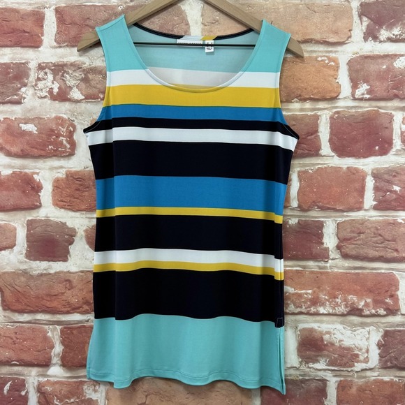 Susan Graver Tops - Susan Graver Top Womens Small Multicolor Beach Striped Camisole Tank Shirt